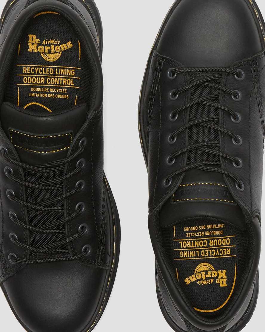 svarta dr martens maltby halksäkra arbetsskor för dam